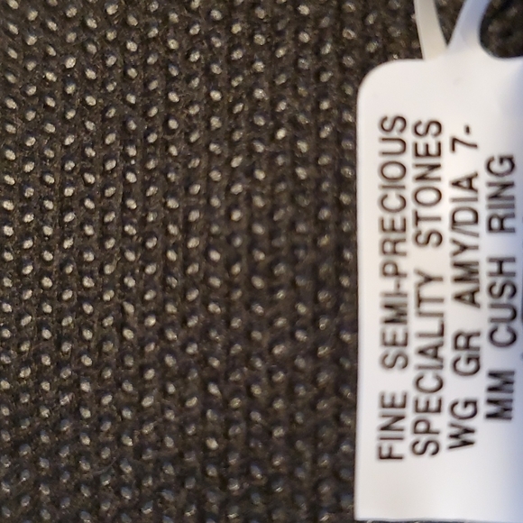 Macys Pearl 7MM and Diamond 14k White Gold Ring - Size 6 EUC - Picture 11 of 12